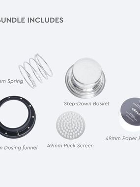 Normcore 58mm to 49mm Step-Down Portafilter Basket Kit